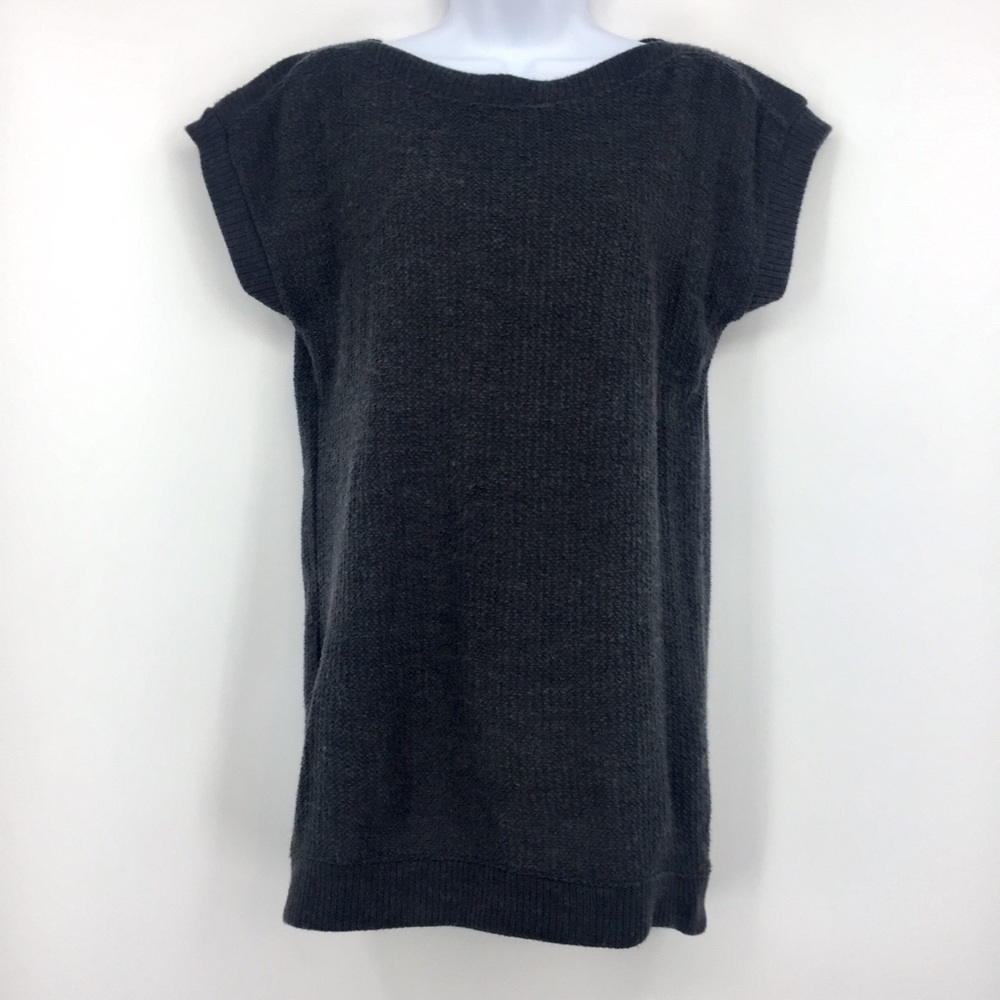 UNIQLO Gray Short Sleeve Wool Sweater XS